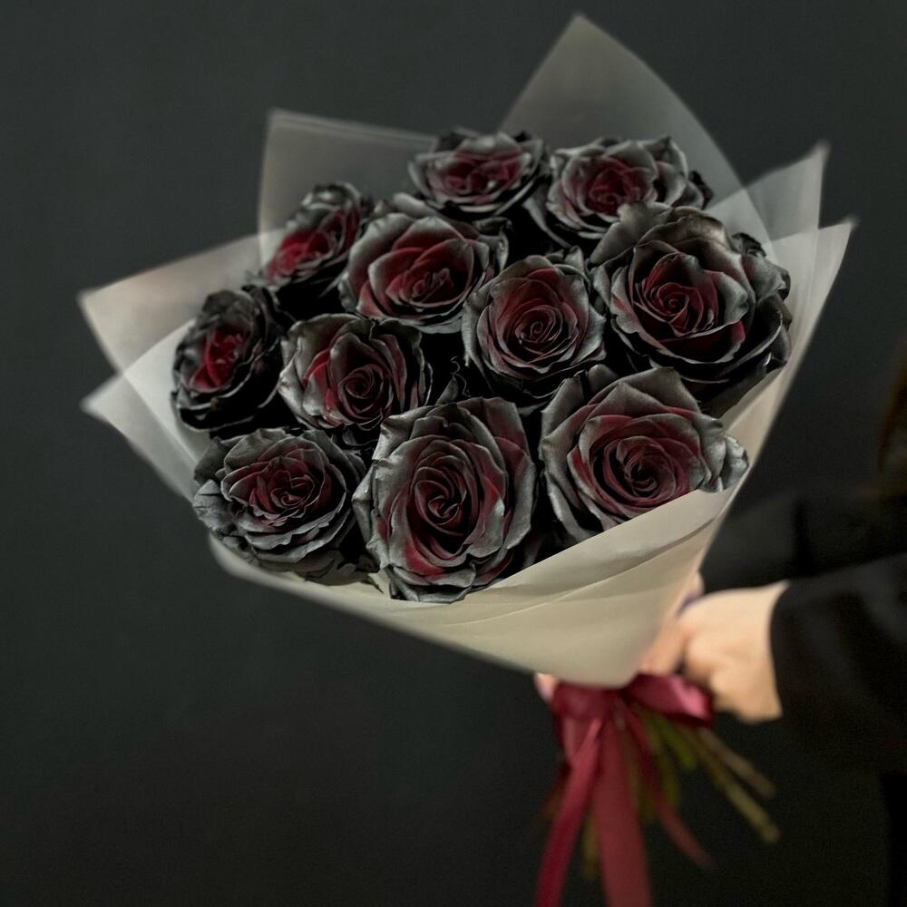 Букет из 11 черных роз Premium Эквадор