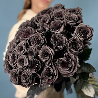 Букет из 35 черных роз Premium Эквадор